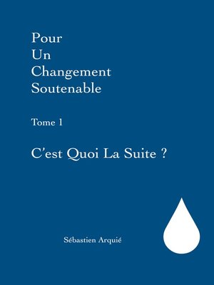 cover image of Pour un changement soutenable